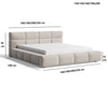 Lora Samt Designer Polsterbett mit Stauraum: Eleganz und Funktion vereint