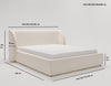 Luxuriöses Samt Polsterbett Monaco mit Integriertem Stauraum – Modernes Designerbett