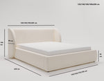 Lade das Bild in den Galerie-Viewer, Luxuriöses Samt Polsterbett Monaco mit Integriertem Stauraum – Modernes Designerbett
