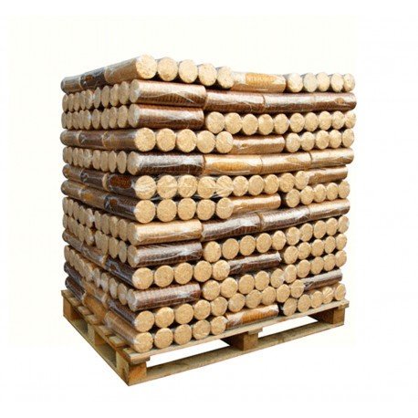 1000kg Komprimierte Brennholzpalette ECO+ Naturrein, umweltfreundlich, praktisch für effizientes Heizen
