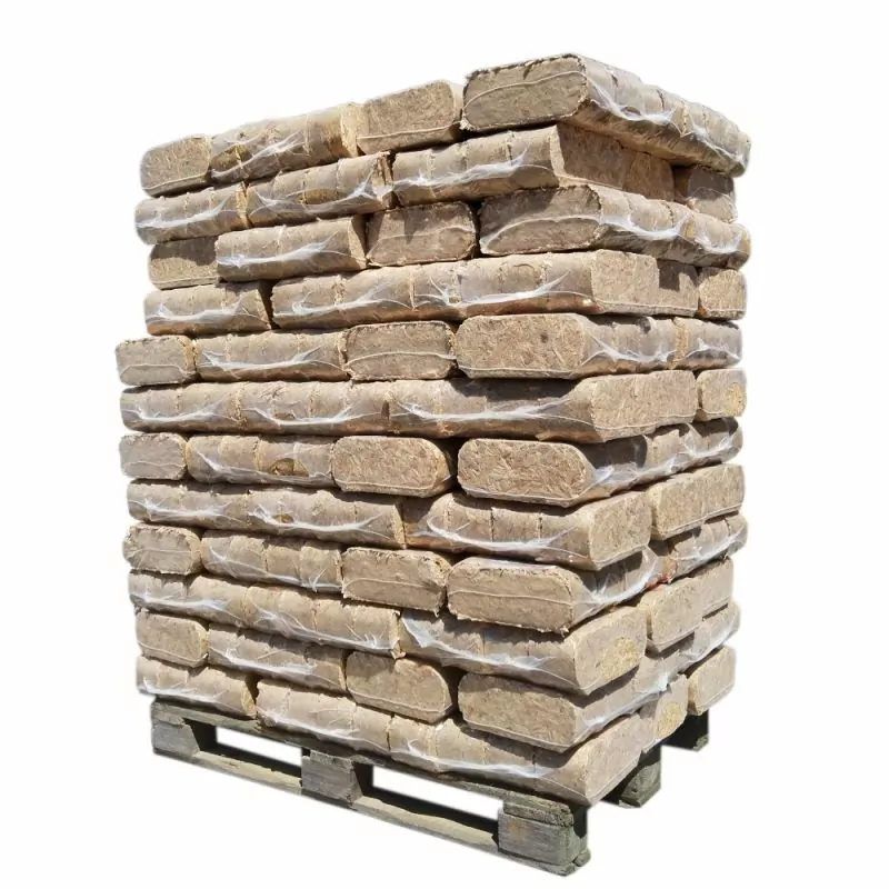 Nachhaltige, dichtgepresste Waldbriketts – 1080 kg Palette für Öfen und Kamine