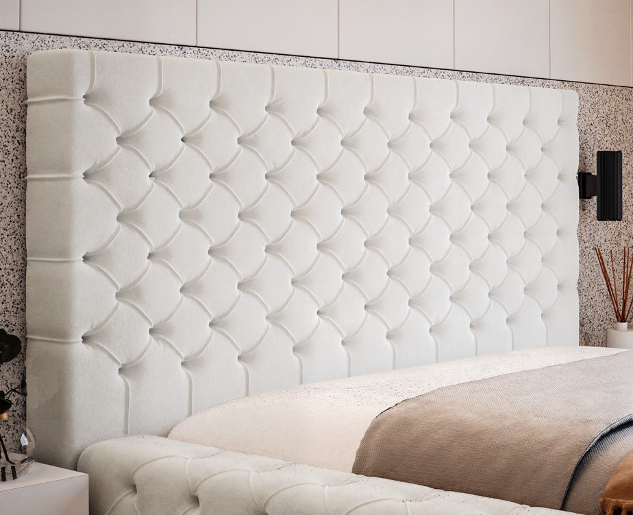 Luxuriöses Designer Samt Polsterbett Lana mit großem Stauraum – Modern & Bequem