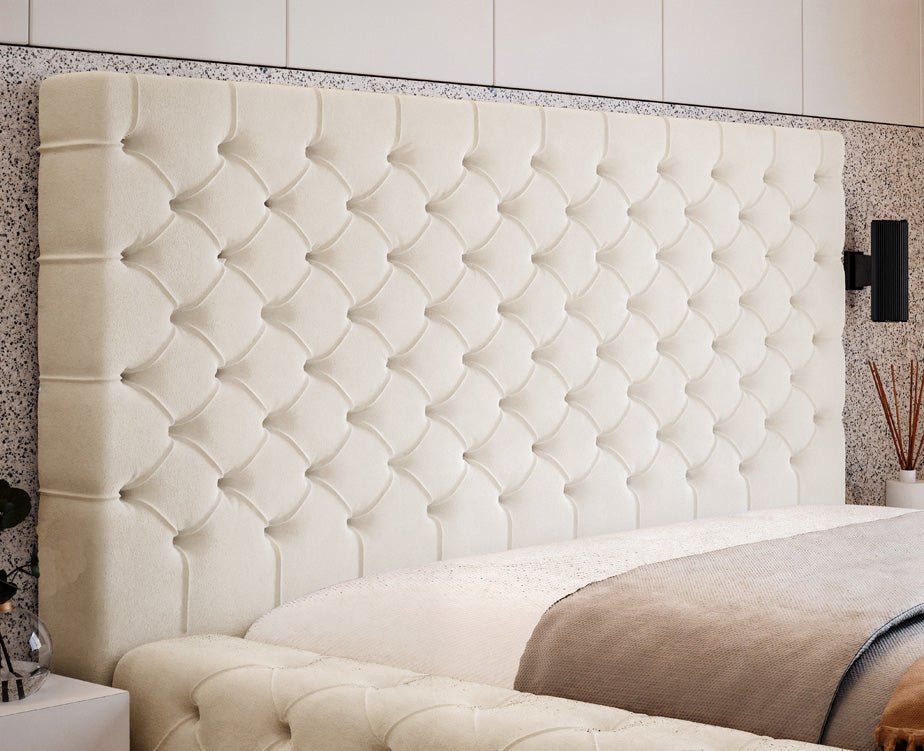 Luxuriöses Designer Samt Polsterbett Lana mit großem Stauraum – Modern & Bequem